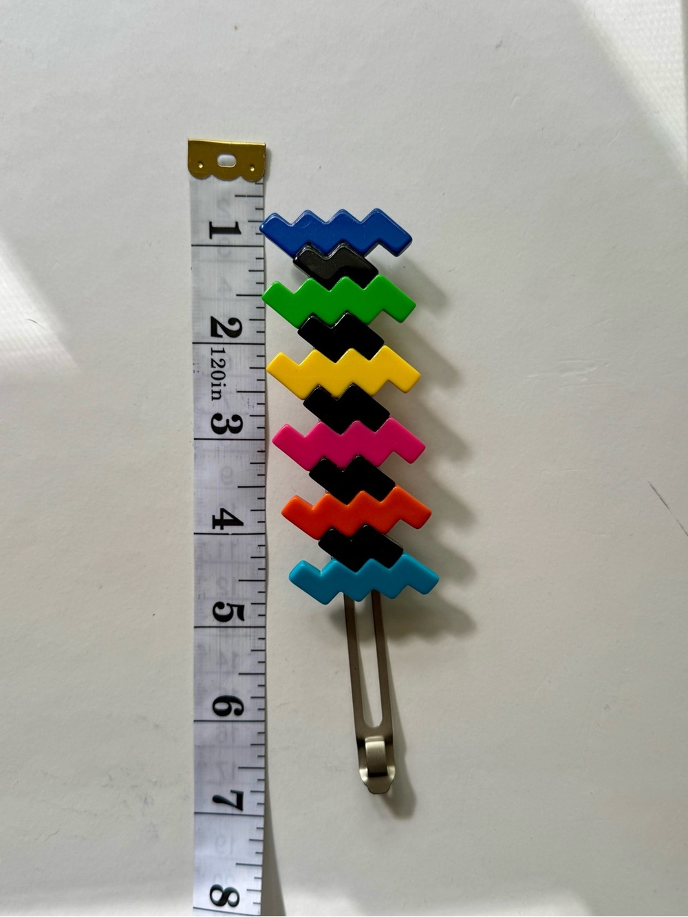 Colorful Zigzag Hair Clip/barrette Multi Color